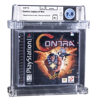 1996 PS1 PlayStation (USA) "Contra: Legacy Of War" Sealed Video Game - WATA 9.8/A+